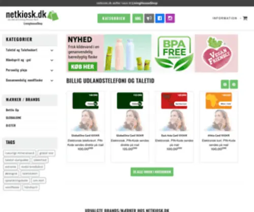 Netkiosk.dk(Lidt luksus og en masse gode tilbud) Screenshot