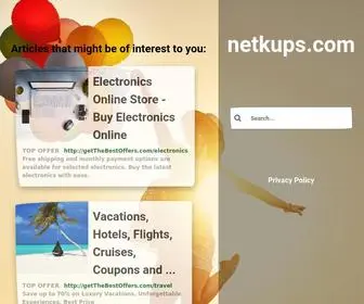 Netkups.com(Share your files and get fast direct download and automated torrent sharing) Screenshot