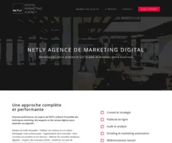 Netly.be(Agence de Marketing Digital Belge) Screenshot