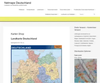 Netmaps.de(Karten Shop Deutschland) Screenshot