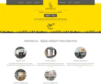 Netmecra.com(Kayseri, Gaziantep, Trabzon, Samsun ve Kayseri Park LED ve LCD Dijital Reklam Mecralar) Screenshot