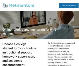 Netmentors.org(Netmentors Online Tutoring for K) Screenshot