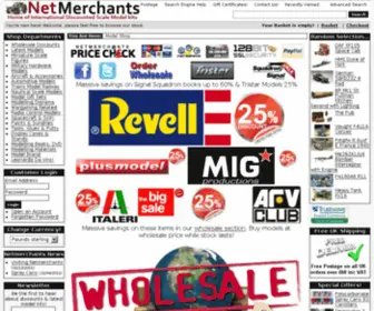 Netmerchants.co.uk(Plastic scale models) Screenshot