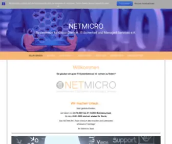 Netmicro.eu(Systemhaus für Cloud) Screenshot