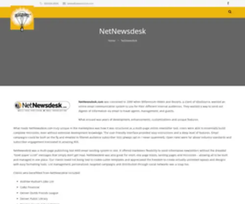 Netnewsdesk.com(Email Sending) Screenshot