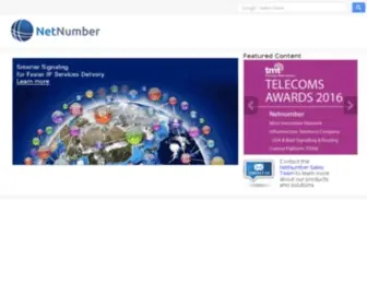Netnumber.com(NetNumber has designed a cloud) Screenshot
