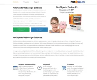 Netobjects.de(Einfach bessere Webseiten erstellen) Screenshot