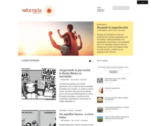 Netocracia.net(Reflexiones hacia un mundo en red) Screenshot