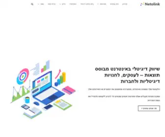 Netolink.co.il(שיווק דיגיטלי באינטרנט מקיף לאתרי מסחר אלקטרוני) Screenshot