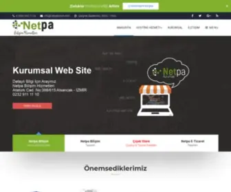 Netpabilisim.com(Netpa Bilişim Hizmetleri) Screenshot