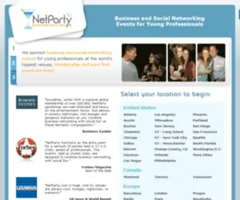 Netparty.com(Networking events) Screenshot