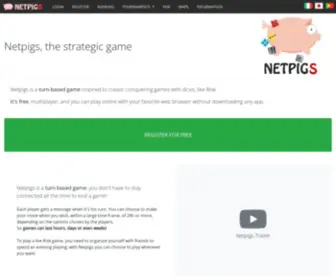 Netpigs.net(Online strategy game) Screenshot