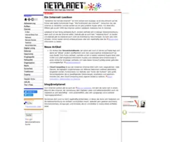 Netplanet.org(Verstehen Sie mal das Internet) Screenshot