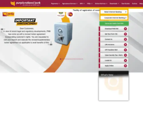 Netpnb.com(PNB internet banking) Screenshot