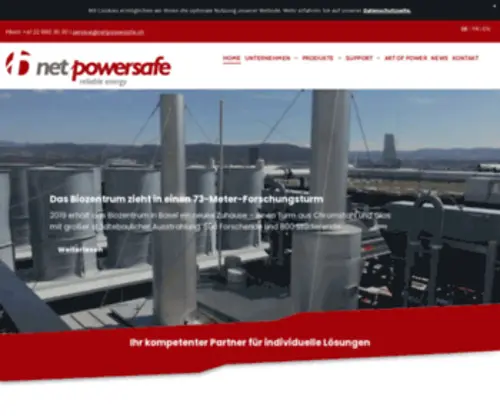 Netpowersafe.ch(Notstromaggregat Stromaggregat) Screenshot