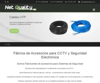 NetQuality.com.ar(Fábrica de Accesorios para CCTV) Screenshot