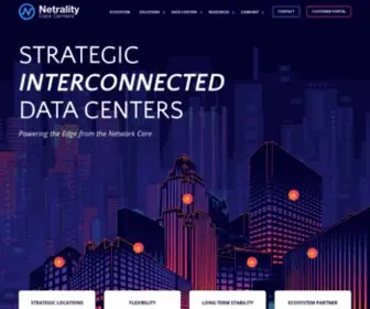 Netrality.com(Netrality Data Centers) Screenshot