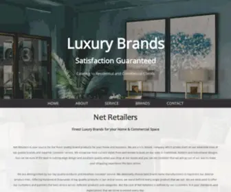 Netretailers.net(Luxury Brands for Home) Screenshot