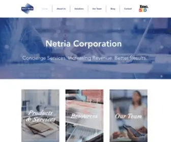Netriacorp.com(Netria Corporation) Screenshot