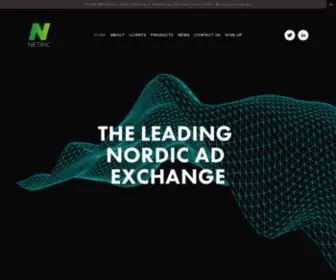 Netricsales.com(The Leading Nordic Ad Exchange) Screenshot