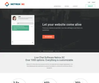 Netroxsc.com(Netrox SC Live chat) Screenshot