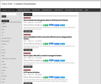 Netroxtech.com(Computer Programming) Screenshot