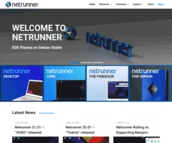 Netrunner.com(Netrunner GNU/Linux) Screenshot
