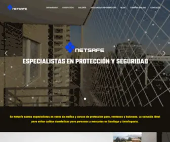 Netsafe.cl(Especialistas en venta de mallas y cercos de protección) Screenshot