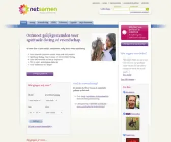 Netsamen.nl(Spirituele dating community) Screenshot