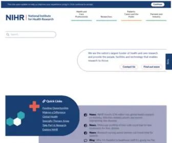 Netscc.ac.uk(The NIHR Evaluation) Screenshot