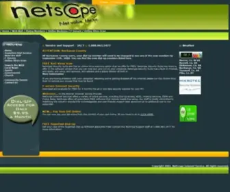 Netscope.net(Netscope Internet) Screenshot