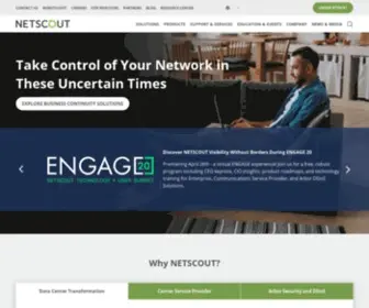 Netscout.com(Network, Security & Application Performance Monitoring Platform) Screenshot