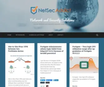 Netsecaddict.com(Get all Network and Security Solution under one roof) Screenshot