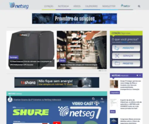 Netseg.com.br(Portal de Negócios em Segurança Eletrônica) Screenshot