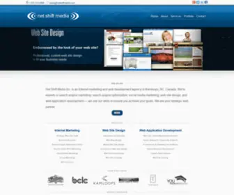 Netshiftmedia.com(Kamloops Website Design and Internet Marketing) Screenshot