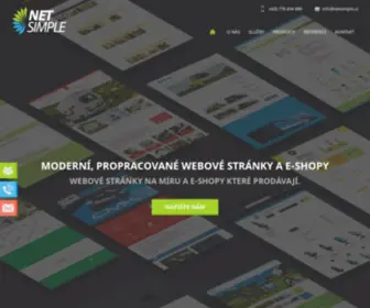Netsimple.cz(Tvorba webových stránek) Screenshot