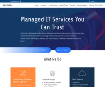 Netsmithcentral.com(Managed Network Services) Screenshot