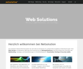 Netsolution.ch(Herzlich willkommen bei Netsolution) Screenshot