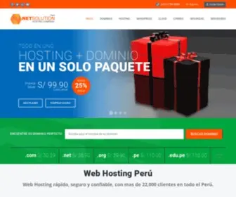 Netsolution.pe(Hosting Peru) Screenshot