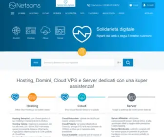 Netsons.org(Netsons è l'Hosting Provider italiano che ti offre servizi di) Screenshot