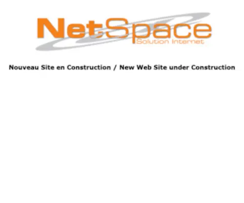 Netspace.fr(Bienvenue dans le site NETSPACE) Screenshot