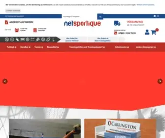 Netsportique.de(Trainingszubehör und Sportgeräte) Screenshot