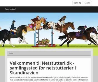 Netstutteri.dk(Samlingssted for netheste ejere) Screenshot