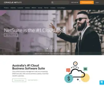 Netsuite.com.au(The #1 Cloud Business Software Suite in Australia) Screenshot