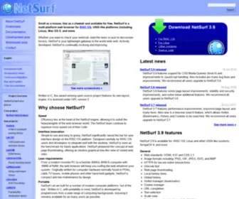 Netsurf-Browser.org(NetSurf Web Browser) Screenshot