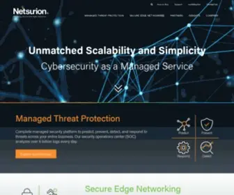 Netsurion.com(Cybersecurity) Screenshot