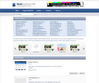 Nettbutikker.net(Netthandel) Screenshot