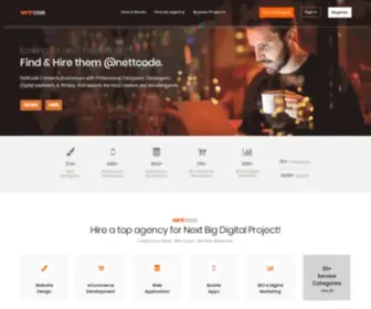 Nettcode.com(India's 1st & largest Digital work sourcing platform) Screenshot