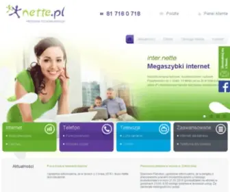 Nette.pl(Szerokopasmowy internet dla domu i firmy) Screenshot