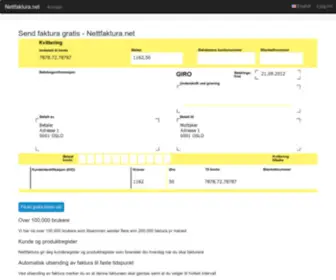 Nettfaktura.net(Nettfaktura) Screenshot
